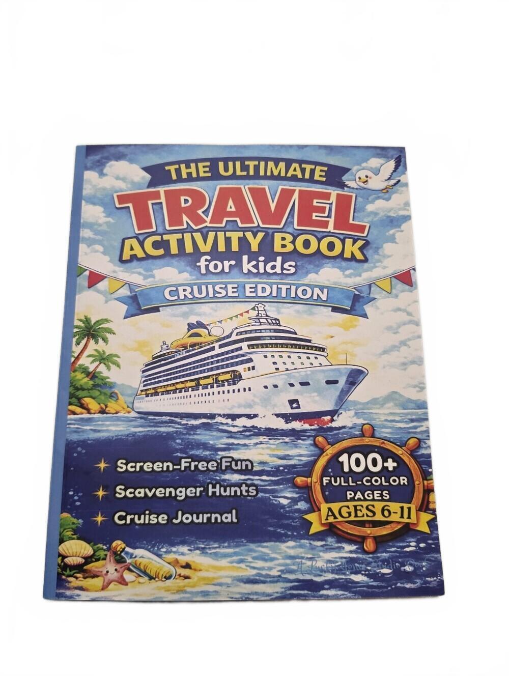 The Ultimate Travel Activity Book for Kids - Cruise Edition (Blue)